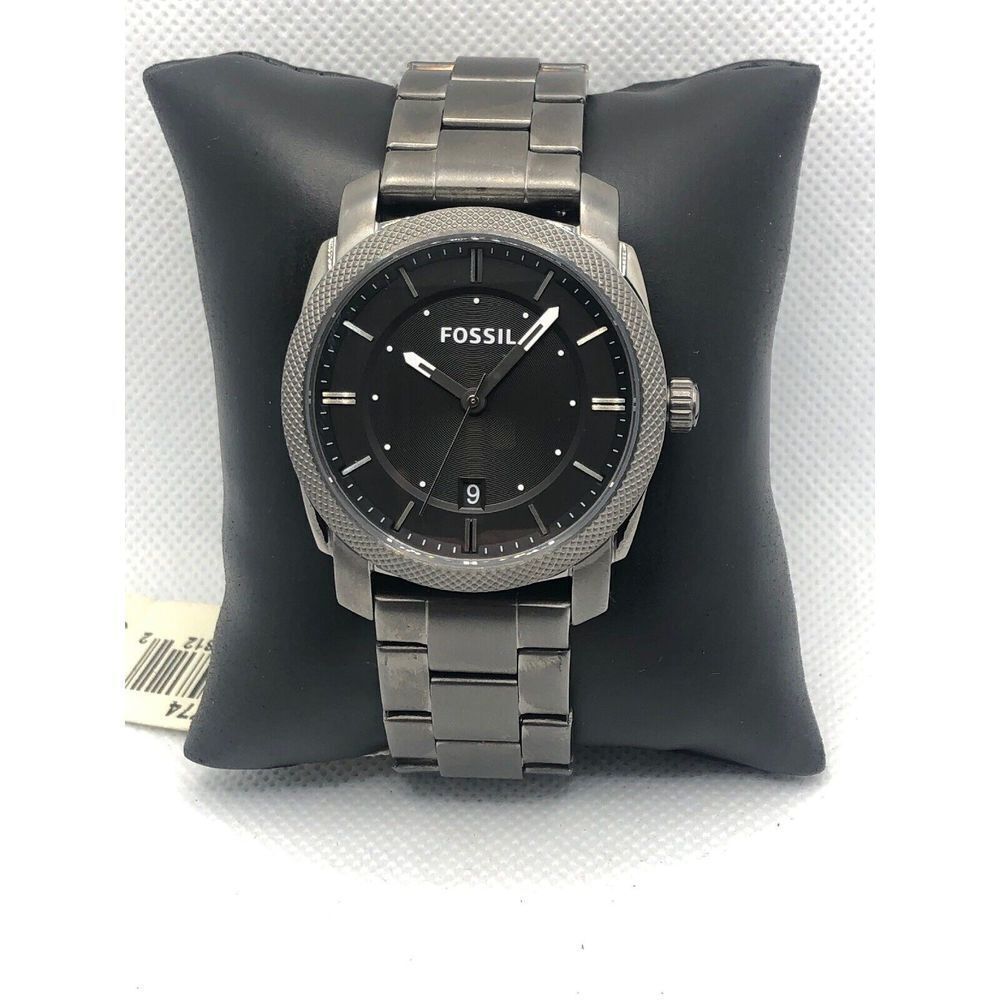 Fossil FS4774 Men's Stainless Steel Analog Black Dial Quartz Wrist Watch LP397